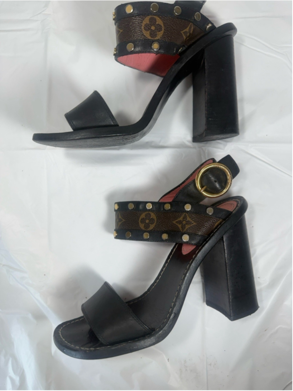 Designer Louis Vuitton Size 8 38 Passenger Style Sandal Women's Heels - Picture 13 of 16